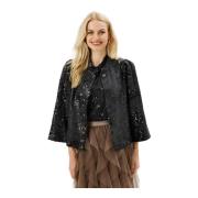 Pailletjasje Blazer Zwart IN Front , Black , Dames