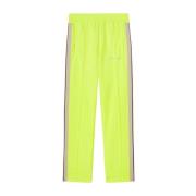 Gele Geborduurde Streep Broek Palm Angels , Yellow , Heren