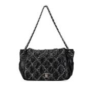 Pre-owned Canvas chanel-bags Chanel Vintage , Black , Dames