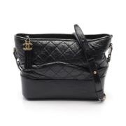 Pre-owned Leather chanel-bags Chanel Vintage , Black , Dames