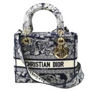 Pre-owned Canvas dior-bags Dior Vintage , Blue , Dames