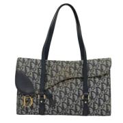 Pre-owned Canvas dior-bags Dior Vintage , Blue , Dames