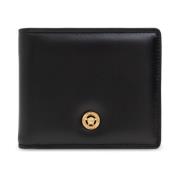 Leren portemonnee Versace , Black , Heren