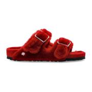 Slippers Arizona Shearling Birkenstock , Red , Dames