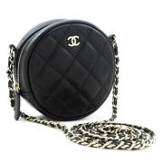 Pre-owned Leather chanel-bags Chanel Vintage , Black , Dames