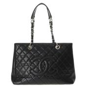 Pre-owned Leather chanel-bags Chanel Vintage , Black , Dames