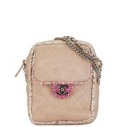 Pre-owned Leather handbags Chanel Vintage , Pink , Dames