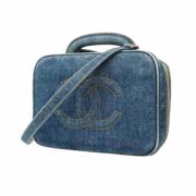 Pre-owned Denim chanel-bags Chanel Vintage , Blue , Dames