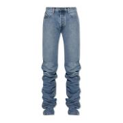 Jeans met logo The Attico , Blue , Dames