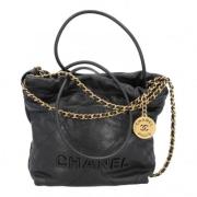 Pre-owned Leather crossbody-bags Chanel Vintage , Black , Dames