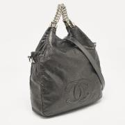 Pre-owned Leather handbags Chanel Vintage , Gray , Dames