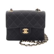 Pre-owned Canvas chanel-bags Chanel Vintage , Black , Dames