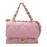 Pre-owned Leather chanel-bags Chanel Vintage , Pink , Dames