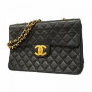 Pre-owned Leather chanel-bags Chanel Vintage , Black , Dames