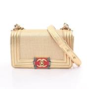 Pre-owned Leather crossbody-bags Chanel Vintage , Yellow , Dames