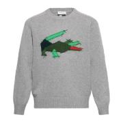 Trui met logo Lacoste , Gray , Heren