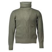 Groene Turtle Neck Sweater Paul & Shark , Green , Heren