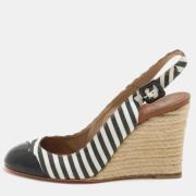 Pre-owned Canvas espadrilles Christian Louboutin Pre-owned , Black , D...