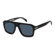 Zwart/Blauw Zonnebril DB 7127/S Eyewear by David Beckham , Black , Her...