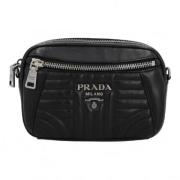 Pre-owned Leather crossbody-bags Prada Vintage , Black , Dames