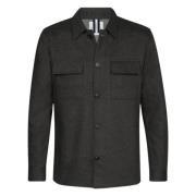 Donkergrijs Overshirt Profuomo , Gray , Heren