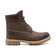 Bruine leren waterdichte laarzen Timberland , Brown , Heren