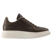 Leather sneakers Alexander McQueen , Brown , Dames