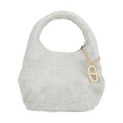 Zilveren Mini Hobo Tas Twinset , Gray , Dames