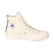 Rode Hart Chuck 70 Hoge Sneaker Comme des Garçons Play , Beige , Dames