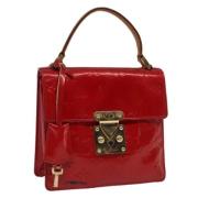 Pre-owned Leather handbags Louis Vuitton Vintage , Red , Dames