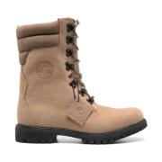 Grijze Nubuck Waterdichte Veterschoenen Timberland , Brown , Heren