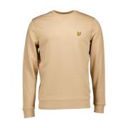 Khaki Sweater Ml424Vog Lyle & Scott , Brown , Heren