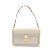 Pre-owned Leather louis-vuitton-bags Louis Vuitton Vintage , Beige , D...