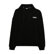 Zwarte Logo Hoodie Fiorucci , Black , Heren