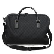 Pre-owned Canvas handbags Gucci Vintage , Black , Dames