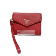 Pre-owned Leather wallets Prada Vintage , Red , Dames