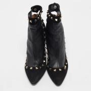 Pre-owned Leather boots Valentino Vintage , Black , Dames