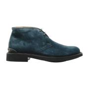 Blauwe Suède Enkellaarzen Tod's , Blue , Heren