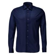 Donkerblauw Overhemd Lange Mouw Corneliani , Blue , Heren