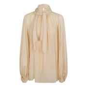 Batwing Blouse in Eden Stijl Zimmermann , Beige , Dames