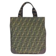 Pre-owned Canvas fendi-bags Fendi Vintage , Brown , Dames