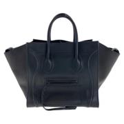 Pre-owned Leather totes Celine Vintage , Black , Dames