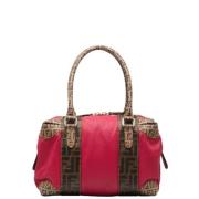 Pre-owned Canvas handbags Fendi Vintage , Pink , Dames