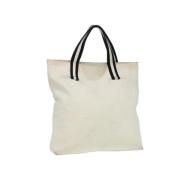 Pre-owned Canvas totes Gucci Vintage , Beige , Dames