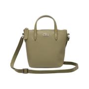 Groene Mini Tas met Iconische Textuur Lacoste , Green , Dames