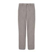 Getailleerde Grijze Broek Stretch Design Giorgio Armani , Gray , Heren