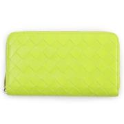 Pre-owned Leather wallets Bottega Veneta Vintage , Green , Dames