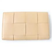 Pre-owned Leather wallets Bottega Veneta Vintage , Beige , Dames