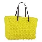 Pre-owned Cotton fendi-bags Fendi Vintage , Yellow , Dames