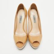 Pre-owned Fabric heels Prada Vintage , Beige , Dames